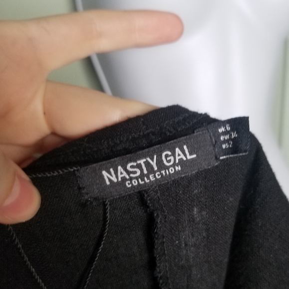 Black Button Up "Nasty Gal" dress size 2 - Picture 4 of 4